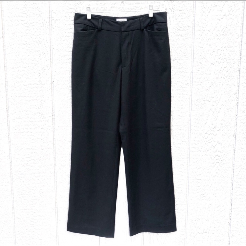 Preston & York Black Petites Stretch Slack…